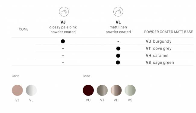 Ваза для цветов Mimosa бледно-розовый, бордовый Ø245х250 мм