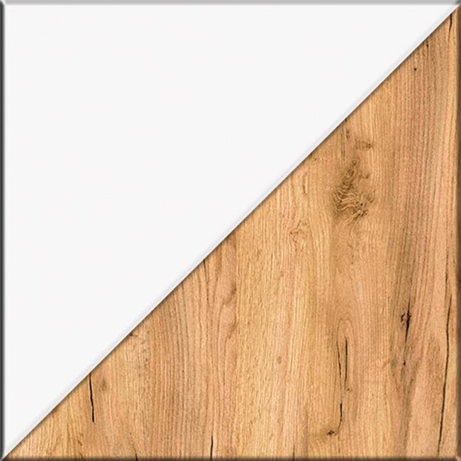 Два шкафа-пенала Остин цвет белый шагрень/дуб крафт золотой