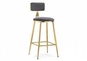 Барный стул Persi dark gray / gold Барный стул Persi dark gray / gold