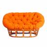 Диван MAMASAN/МАМАСАН 23/02 W /с подушкой/ подушка 182х119 см, 169х102х80 см, Honey (мед), ткань, оранжевый, С 23 Honey (мед)