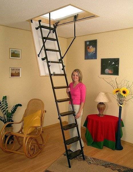 Чердачная складная лестница Metal T3 120х70