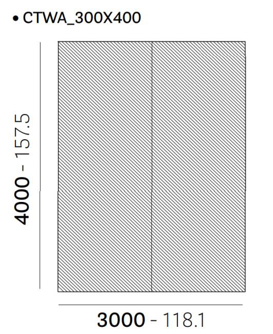 Ковер Twiny зеленый 3000х4000 мм