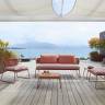 Диван плетеный с подушками Lisa Sofa Club терракотовый 1700х820х750 мм