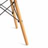 Стул CINDY (EAMES) (mod. 1801) дерево бук/металл/сиденье пластик, 45x51x82 см, Olive (оливковый)  (Комплект из 4 шт.) оливковый