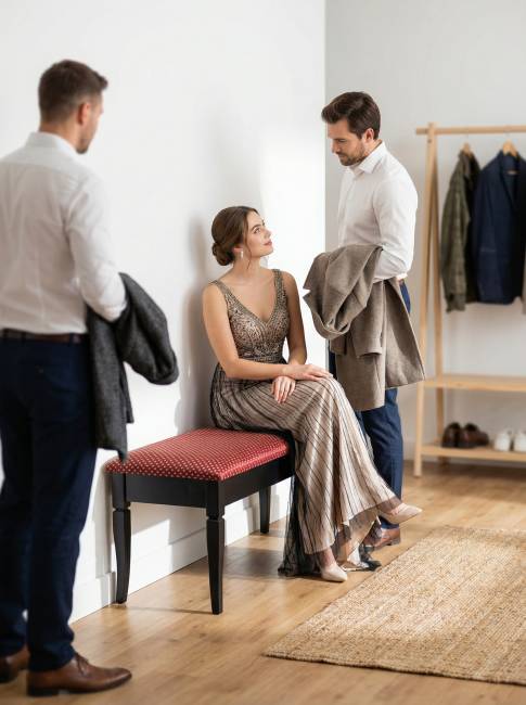 Банкетка Вивальди М с ящиком венге, ткань коронка