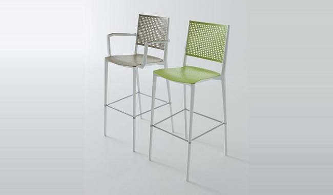 Кресло пластиковое барное Kalipa B 565х520х1160 мм