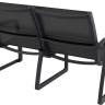 Диван пластиковый двухместный Pacific Lounge черный 1340х800х850 мм