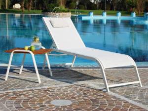 Шезлонг-лежак металлический Comfort 2080х620х400 мм