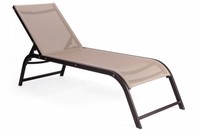 Шезлонг-лежак металлический Comfort 2080х620х400 мм