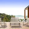 Диван пластиковый двухместный Pacific Lounge бежевый 1340х800х850 мм
