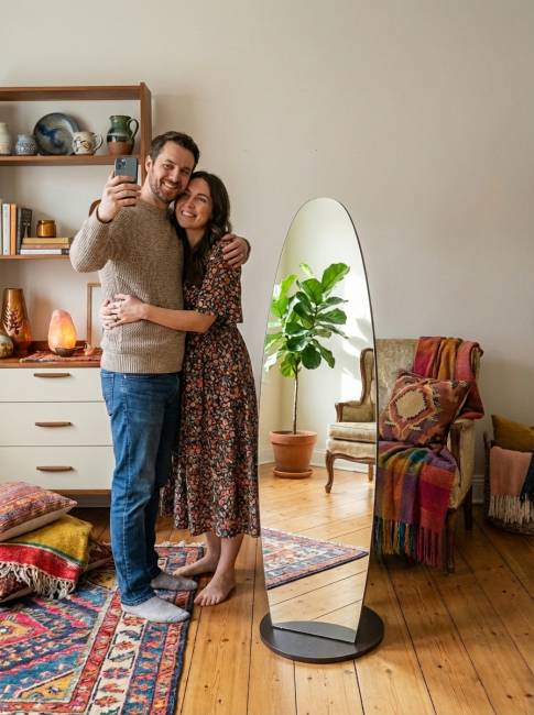 Зеркало напольное Стелла 1 венге 157,8 см х 40,4 см