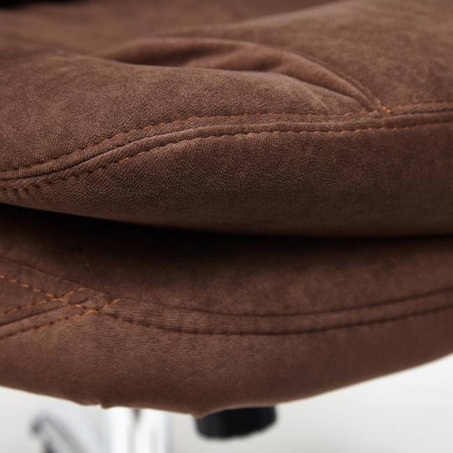 Кресло SOFTY LUX флок , коричневый, 6 коричневый флок Кресло SOFTY LUX флок , коричневый, 6 коричневый флок